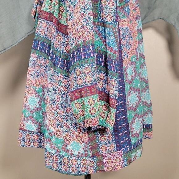 Linea Domani Long Sleeve V-neck Tunic Sz L - Picture 9 of 13